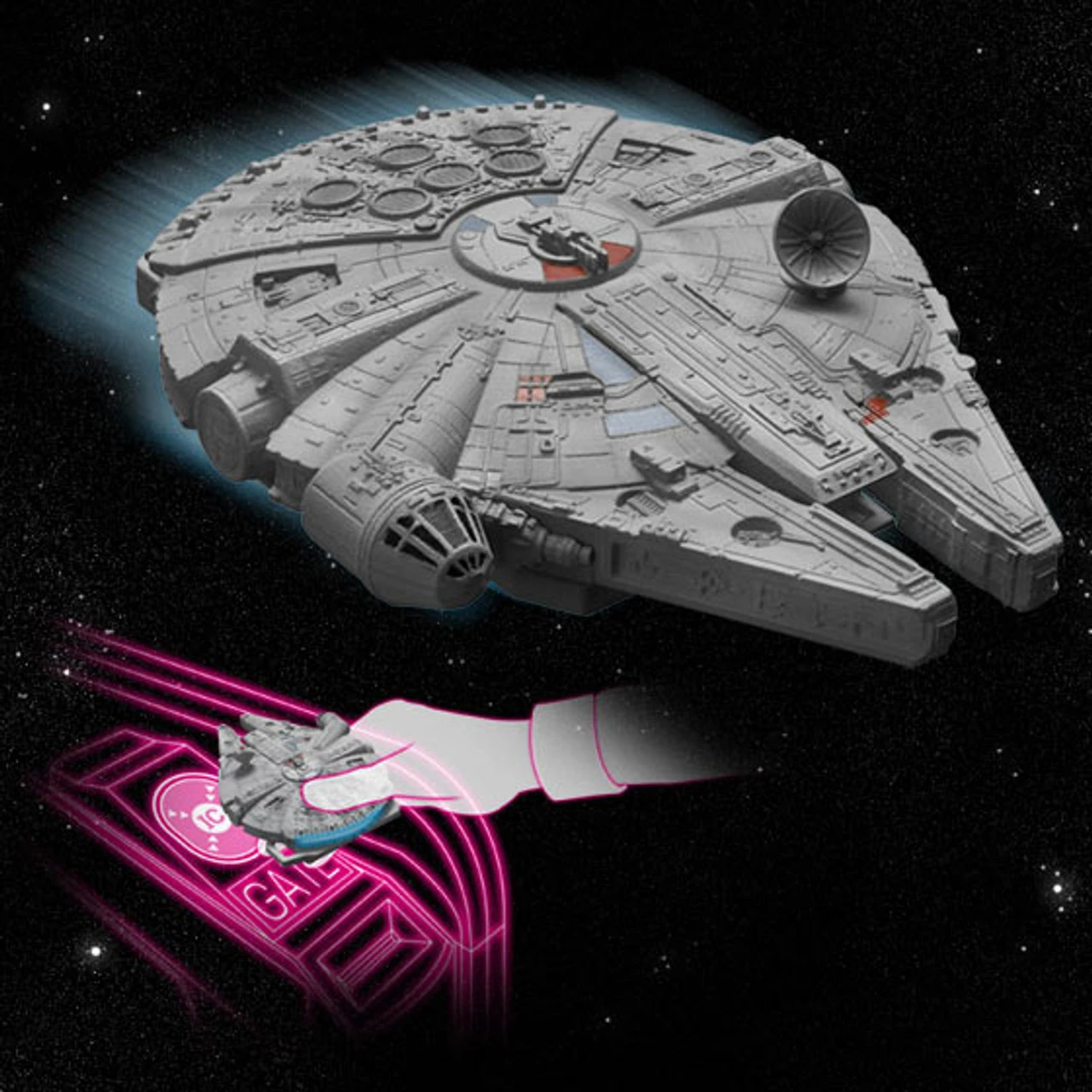 Bandai CRAZY CASE TOUCH MILLENNIUM FALCON
