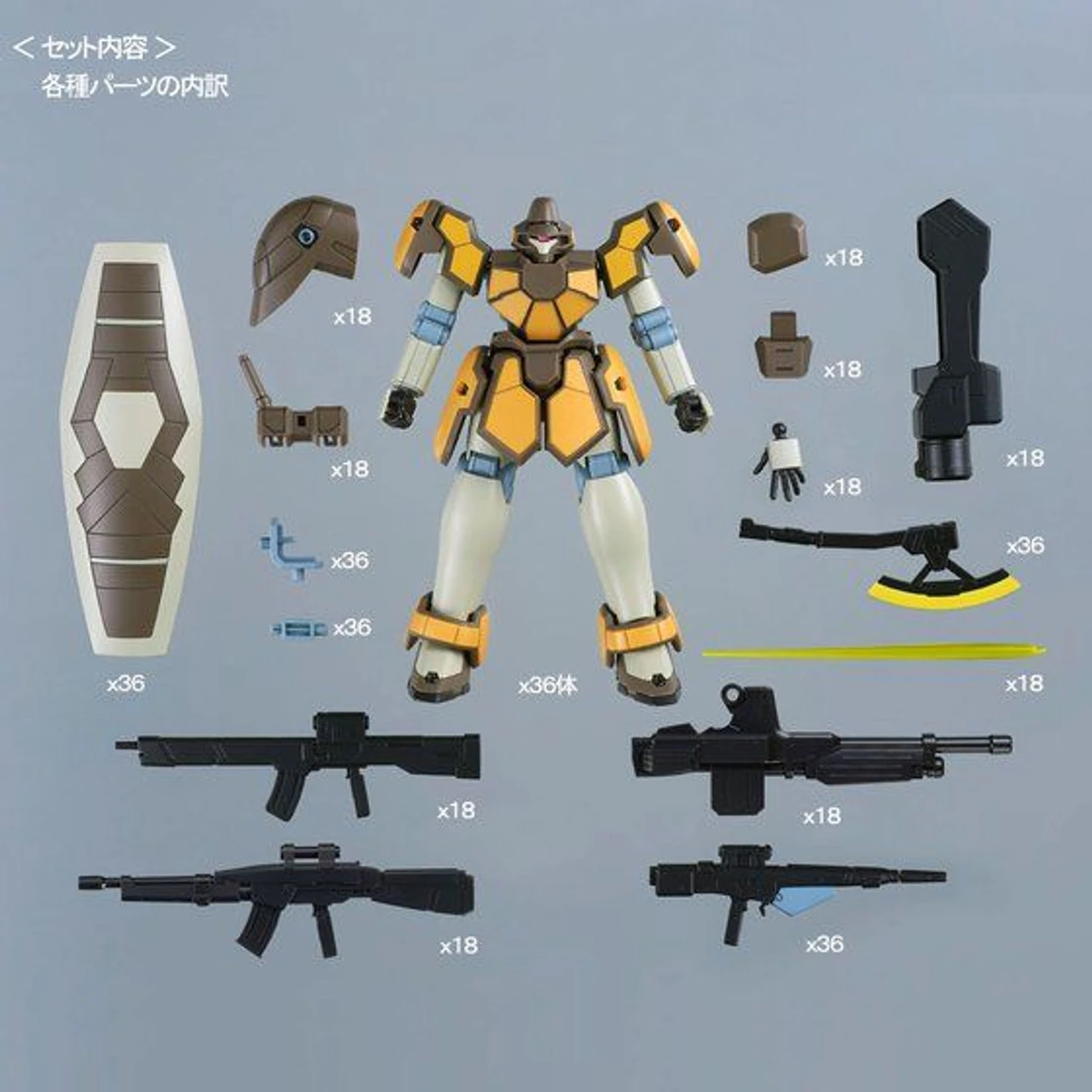 Bandai HGAC 1/144 Maganac (Set Of 36) Plastic Model ( JAN 2021 ) - Image 9