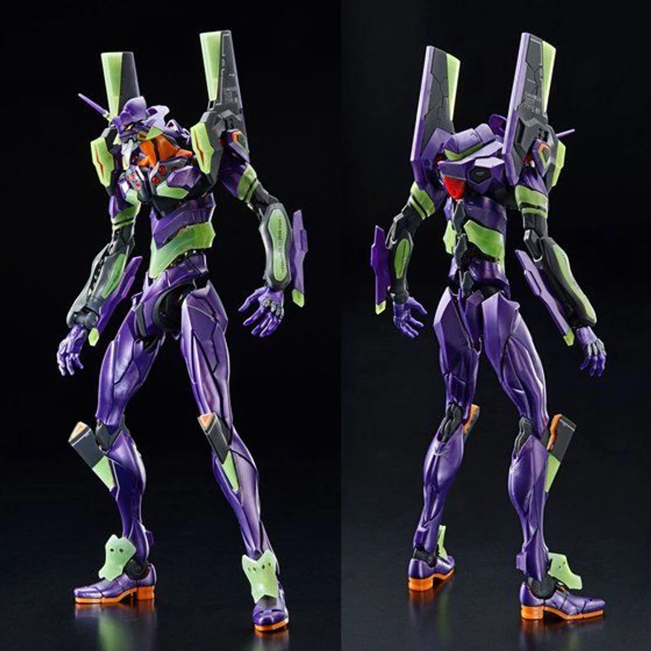 Bandai RG 1/144 Multipurpose Humanoid Decisive Weapon Artificial Human Evangelion Unit-01 (Night Combat Color) Plastic Model - Image 2