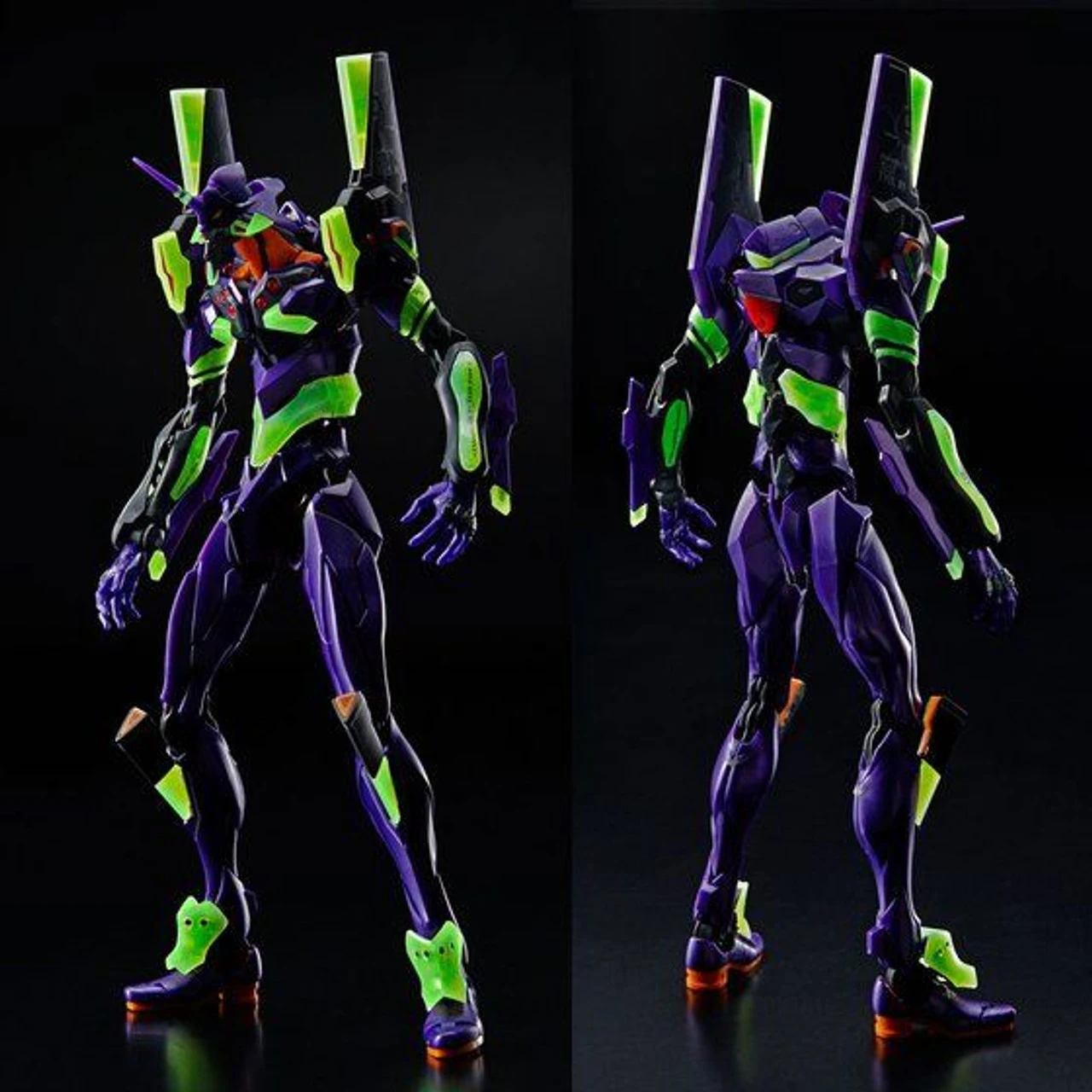 Bandai RG 1/144 Multipurpose Humanoid Decisive Weapon Artificial Human Evangelion Unit-01 (Night Combat Color) Plastic Model - Image 3