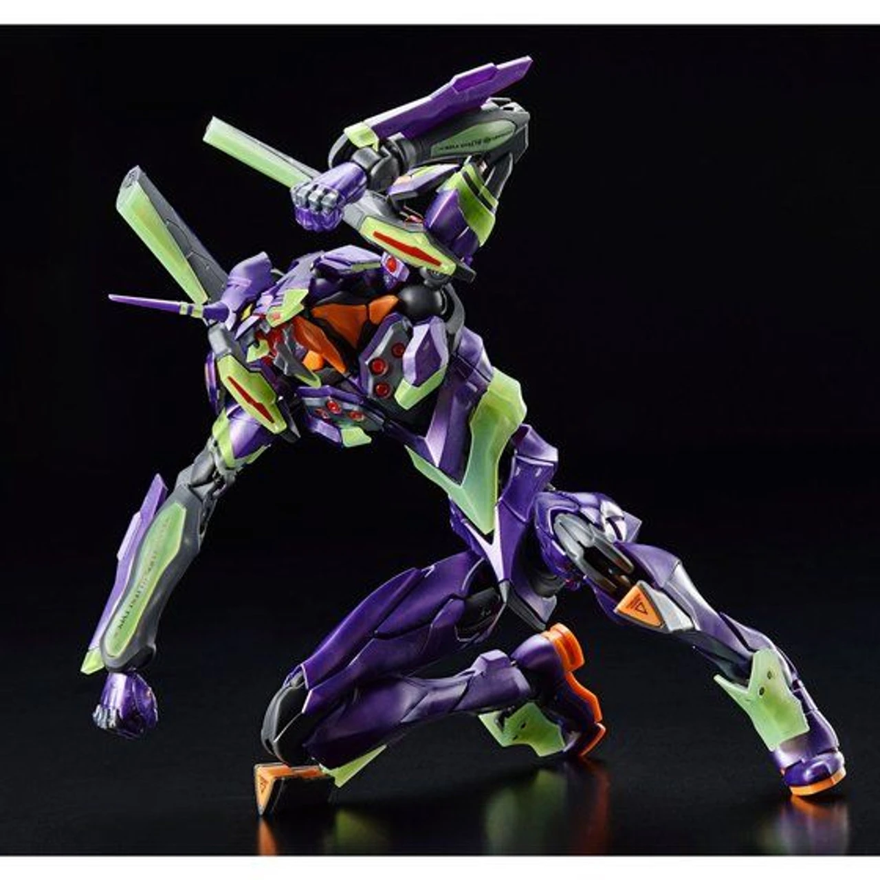 Bandai RG 1/144 Multipurpose Humanoid Decisive Weapon Artificial Human Evangelion Unit-01 (Night Combat Color) Plastic Model - Image 8