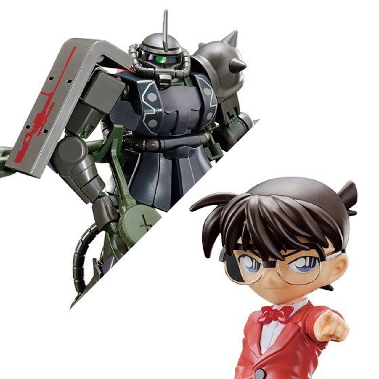 Bandai Entry Grade Conan Edogawa (Char's Zaku II Colors) & HG 1/144 Char's Zaku II (Shuichi Akai Colors) Plastic Model ( SEP 2021 ) - Image 7