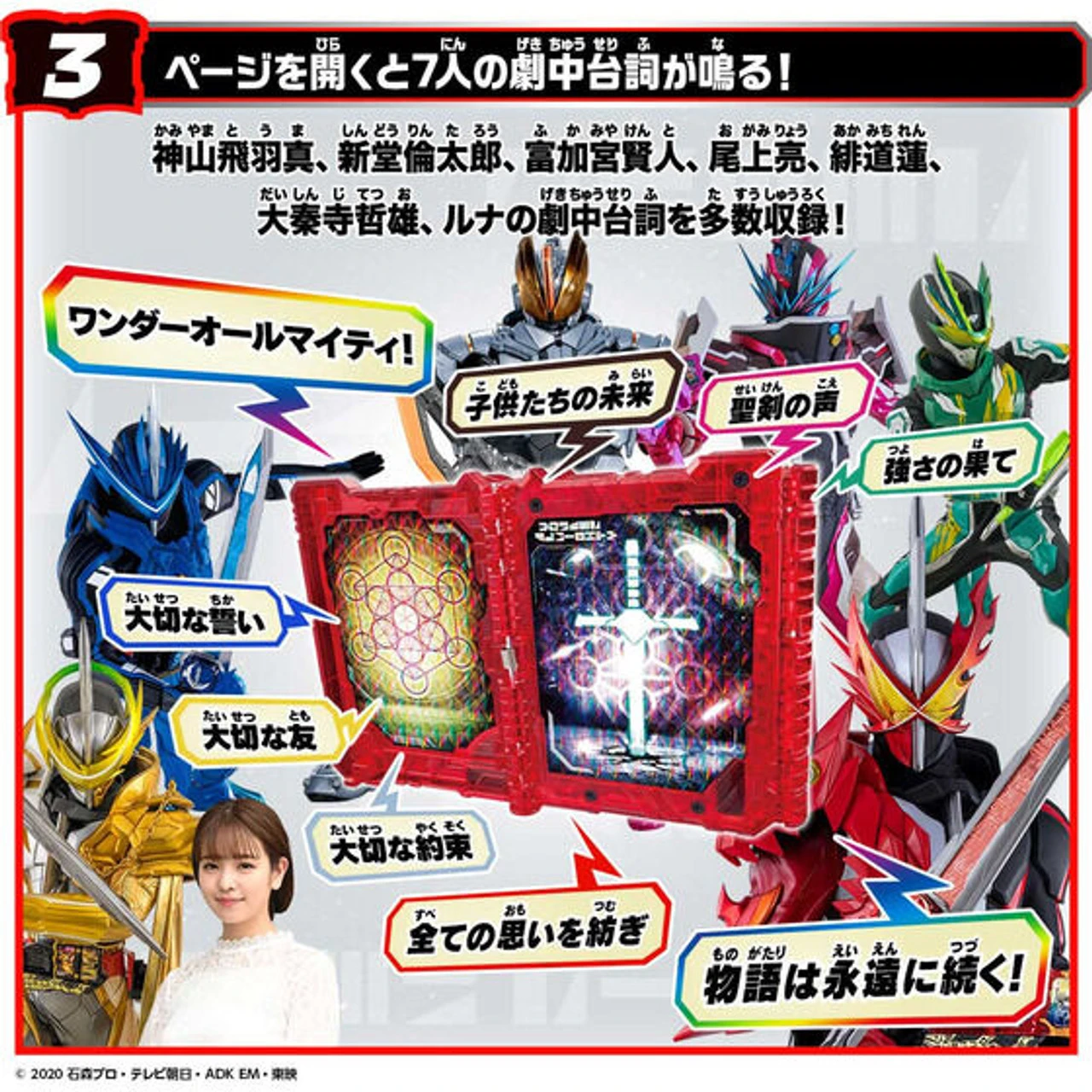 Bandai Kamen Rider Saber DX Wonder Almighty Wonder Ride Book - Image 4