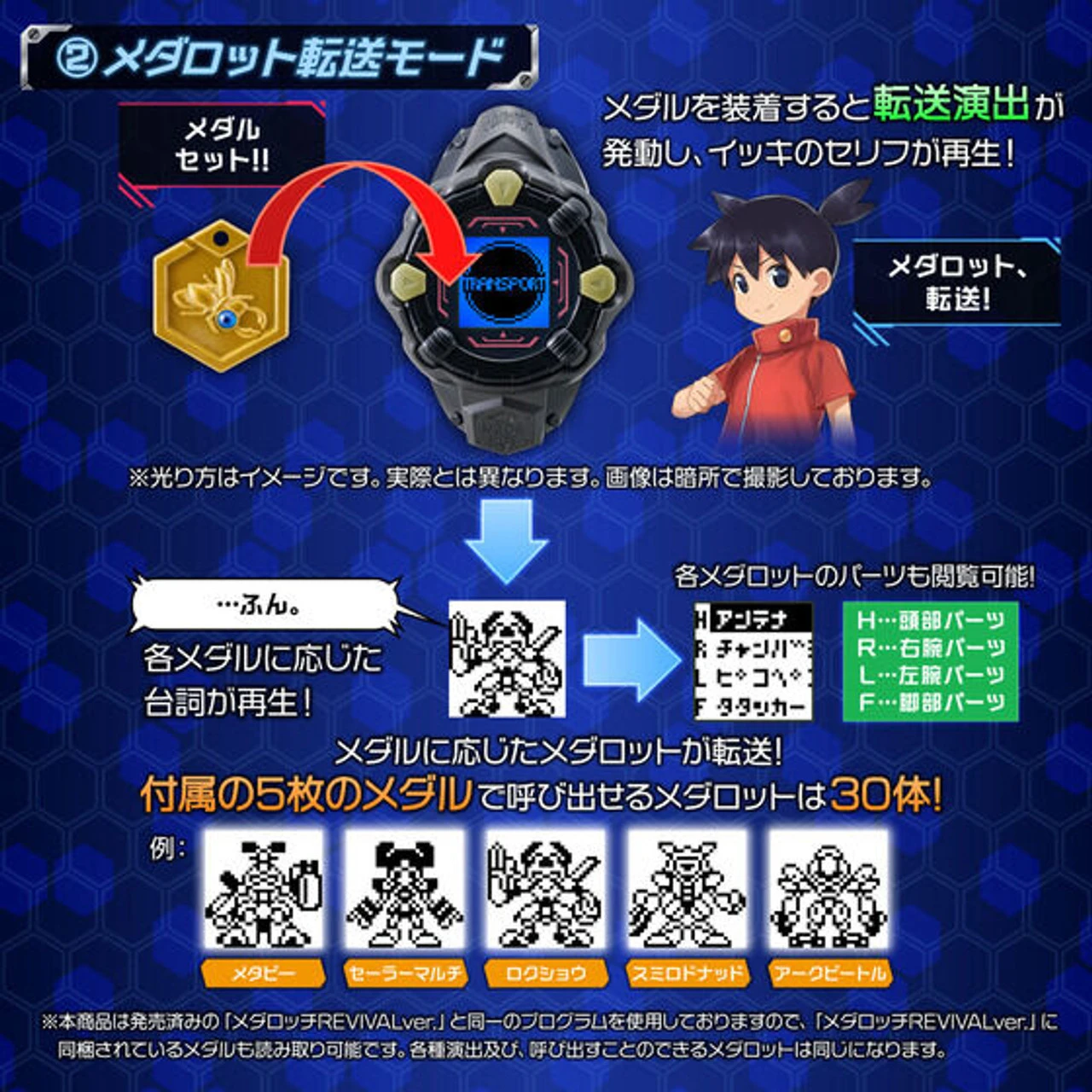 Bandai Medabots Medarotch REVIVALver. BLACK - Image 6