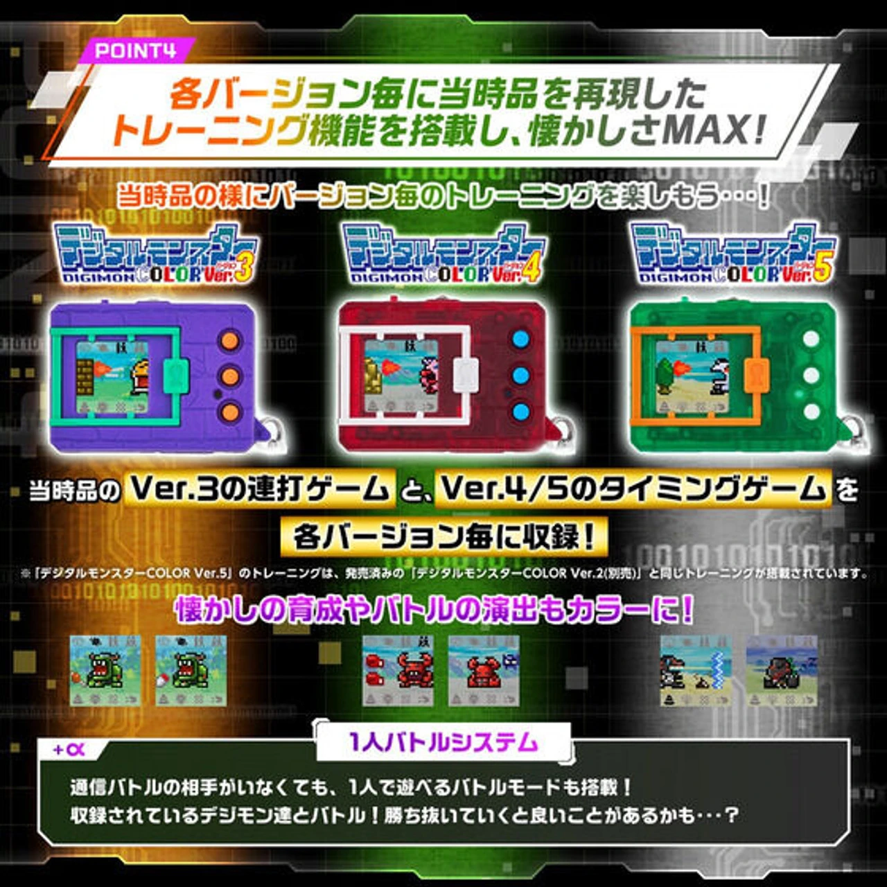 Bandai Digital Monster Color Ver.5 Original Clear Green - Image 6