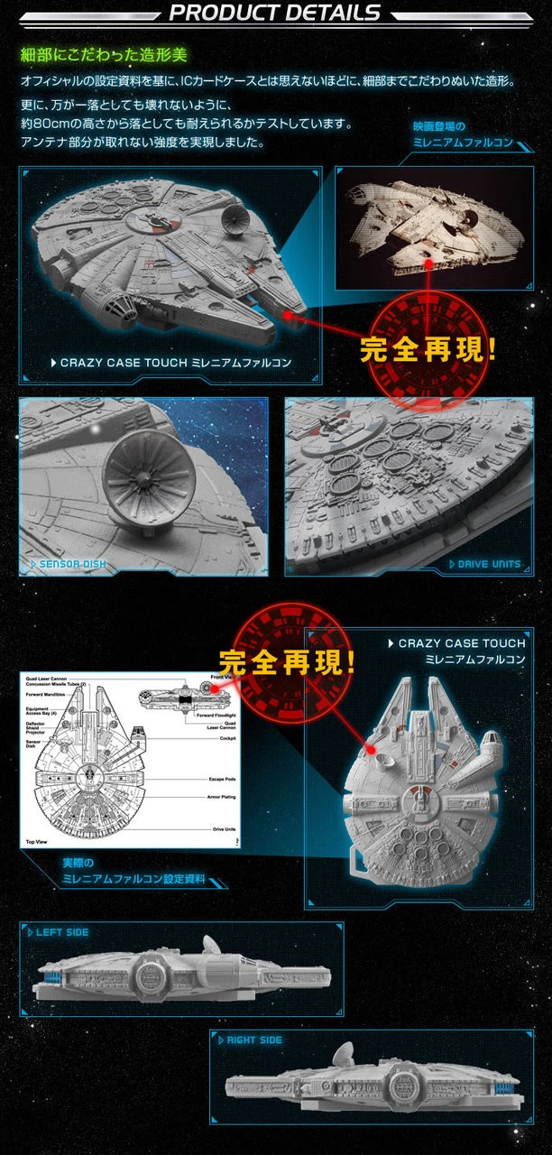 Bandai CRAZY CASE TOUCH MILLENNIUM FALCON - Image 15