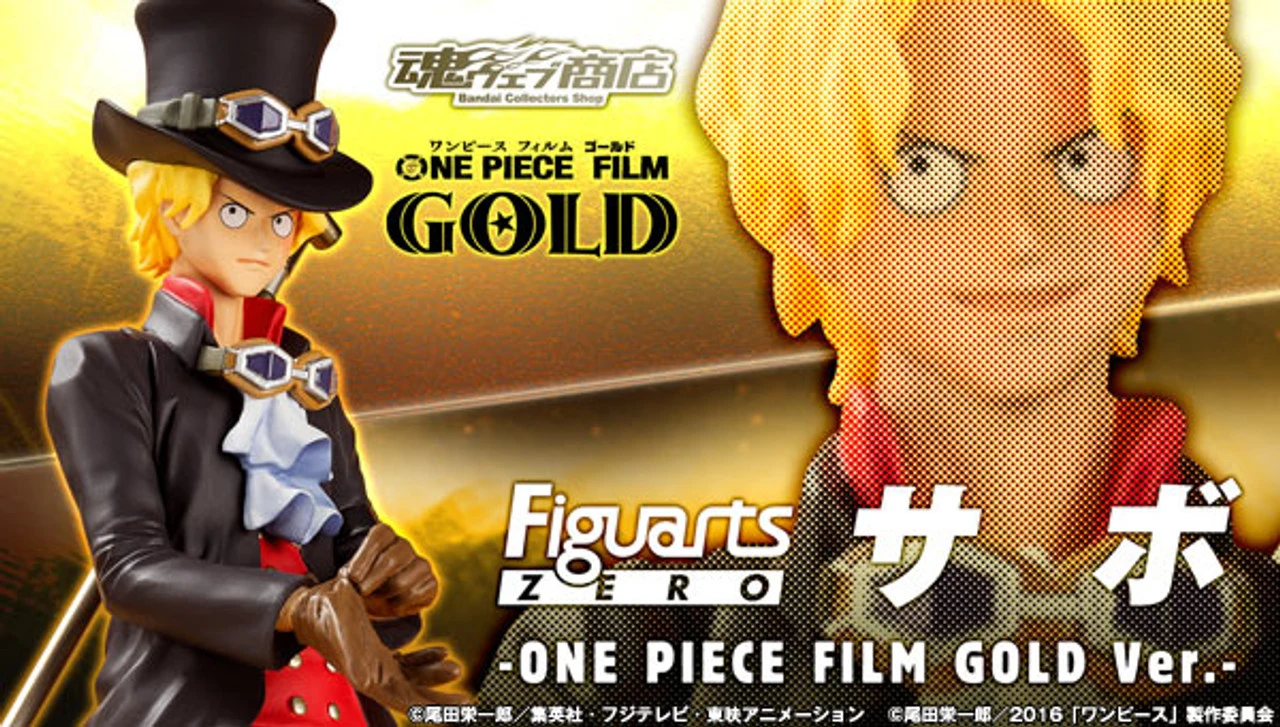 Bandai Figuarts Zero Sabo ONE PIECE FILM GOLD Ver. PVC Figure