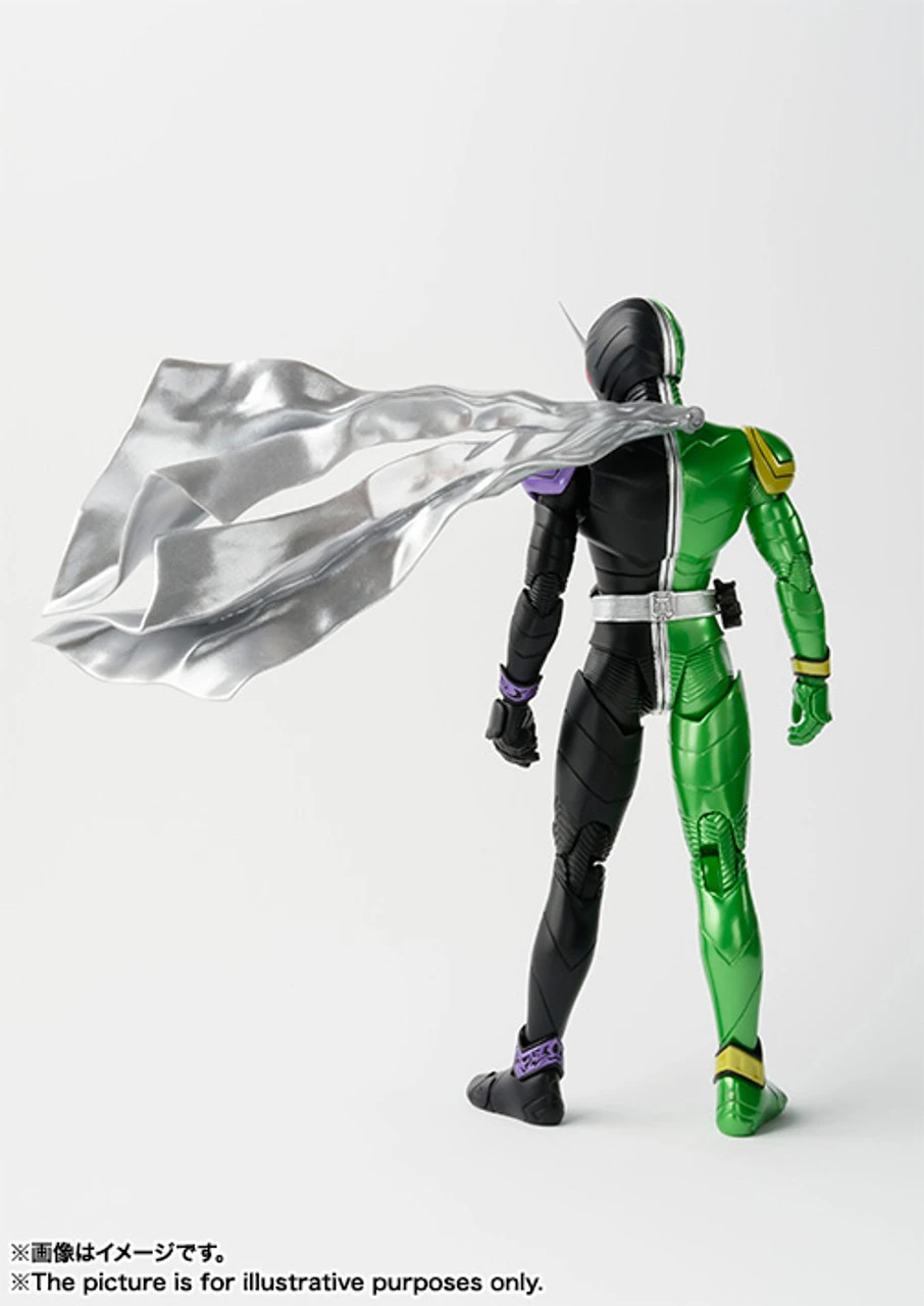 Bandai S.H.Figuarts (Shinkoccou Seihou) Kamen Rider W Cyclone Joker Action Figure - Image 2