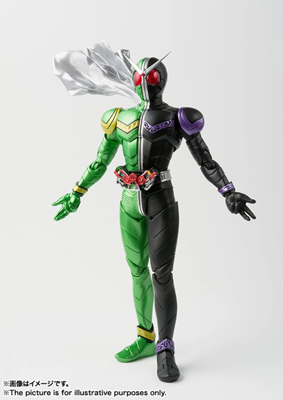 Bandai S.H.Figuarts (Shinkoccou Seihou) Kamen Rider W Cyclone Joker Action Figure - Image 9