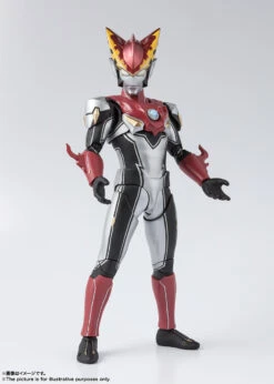 Bandai S.H.Figuarts Ultraman Rosso Flame Action Figure (with Bonus)